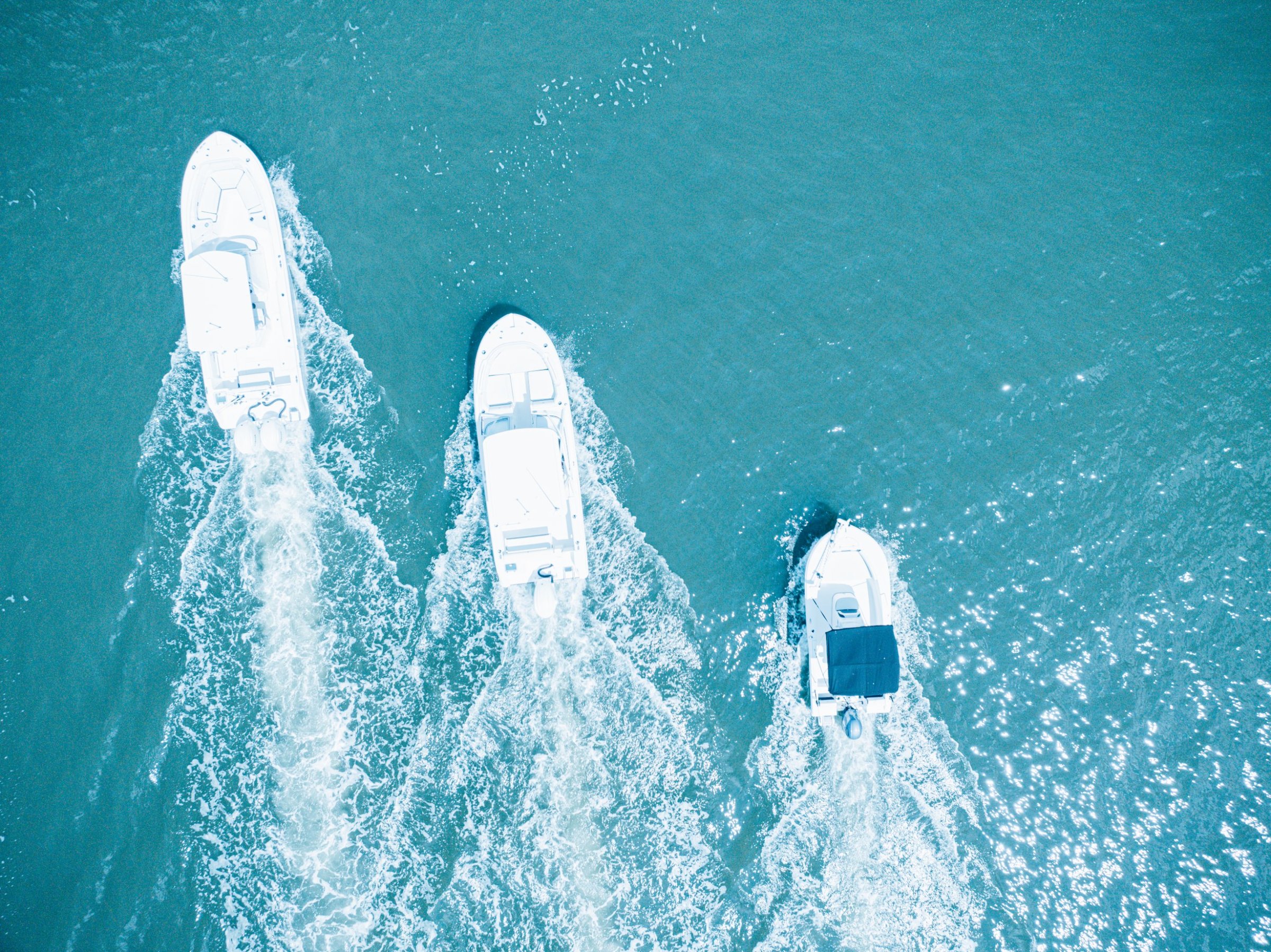 Compass Boat Club boats underway